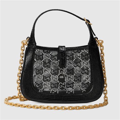 gucci crystal lizard bag|gucci crystal messenger bag.